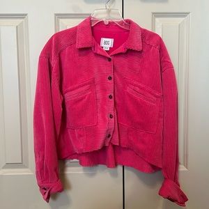 BDG corduroy cropped button up